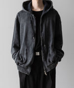 画像をギャラリービューアに読み込む, VEIN ヴェインのCO SWEAT DISTRESSED ZIP UP HOODIE - X.BLACKの公式通販サイトsession福岡セレクトショップ
