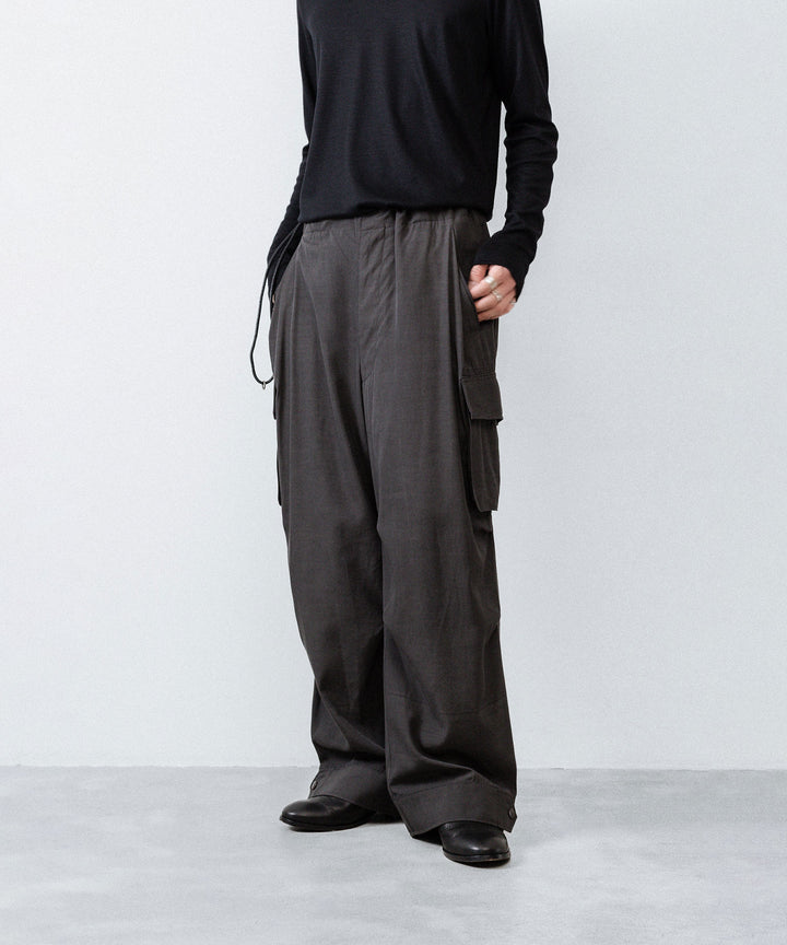 ANTHEM A アンセムエー PIGMENT AND DYE NO-BRAINER CARGO PANTSのDUSTY BLACK公式通販サイトsession福岡セレクトショップ