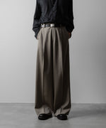 画像をギャラリービューアに読み込む, ssstein(シュタイン)のEXTRA WIDE TROUSERS(2/90 WOOL GABARDINE) - TAUPE BEIGEの公式通販サイトsession福岡セレクトショップ
