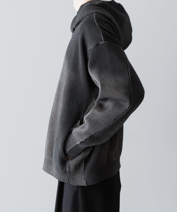 ssstein(シュタイン)のDISCOLORATION RIB KNIT ZIP HOODIE - GREYの公式通販サイトsession福岡セレクトショップ