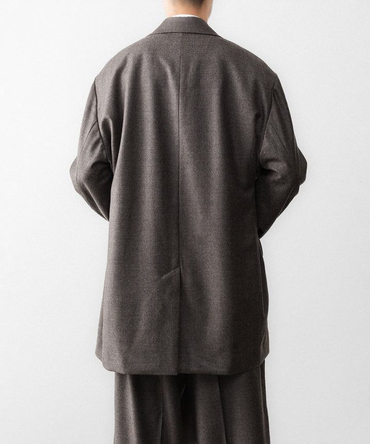 ssstein(シュタイン)のEX. FINE WOOL OVERSIZED SINGLE BREASTED LONG JACKET - CHARCOAL BROWNの公式通販サイトsession福岡セレクトショップ