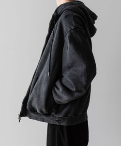 VEIN ヴェインのCO SWEAT DISTRESSED ZIP UP HOODIE - X.BLACKの公式通販サイトsession福岡セレクトショップ