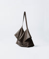 【 ATTACHMENT 】SYNTHETIC LEATHER SHOULDER BAG - D.BROWN