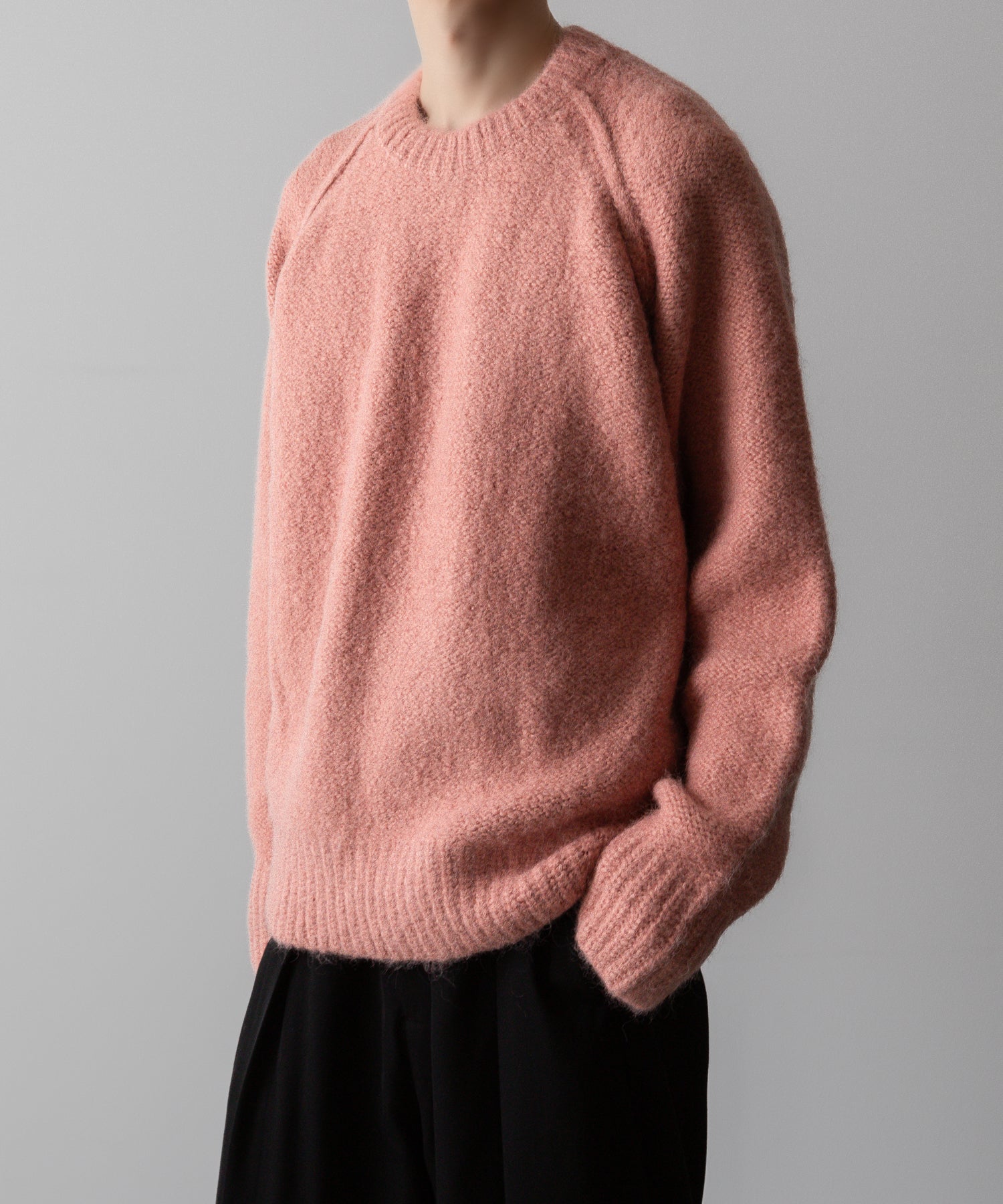 VEIN ヴェインのSHAGGY KNIT CREWNECK PULLOVER - PINKの公式通販サイトsession福岡セレクトショップ