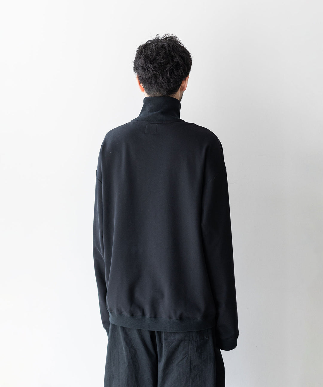 KANEMASA PHIL. カネマサフィル 23AW EXCLUSIVE - 36G SUPER FINE GAUGE HALF ZIP PULLOVER - BLACK sessionセッション福岡セレクトショップ公式通販サイト