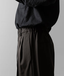 ssstein(シュタイン)のTWO TUCK EASY TROUSERS - GREY KHAKIの公式通販サイトsession福岡セレクトショップ