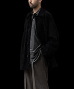 画像をギャラリービューアに読み込む, ssstein(シュタイン)のCOW SUEDE CAR JACKET - BLACKの公式通販サイトsession福岡セレクトショップ
