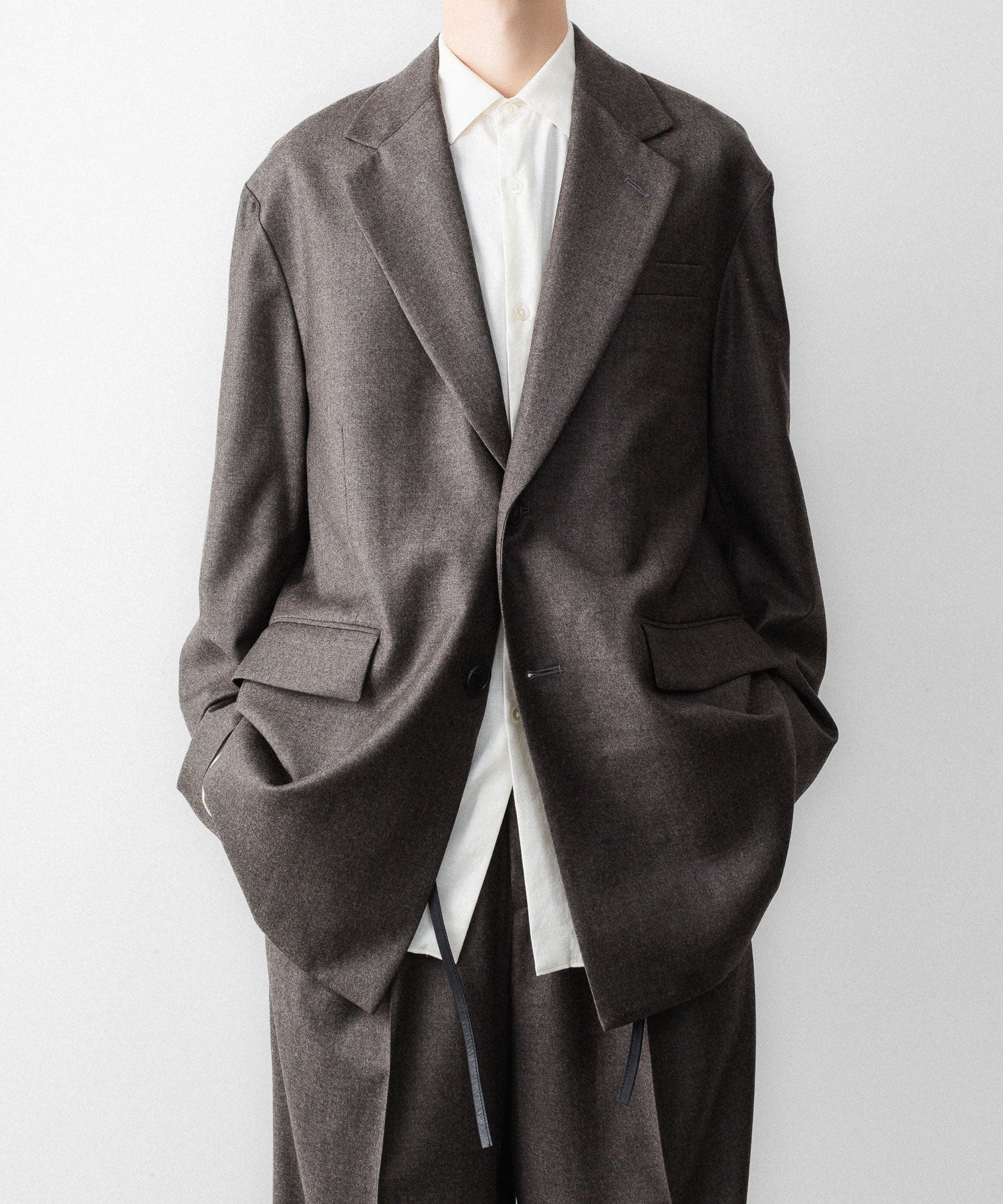 ssstein / シュタイン】EX. FINE WOOL OVERSIZED SINGLE BREASTED LONG