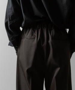 ssstein(シュタイン)のTWO TUCK EASY TROUSERS - GREY KHAKIの公式通販サイトsession福岡セレクトショップ