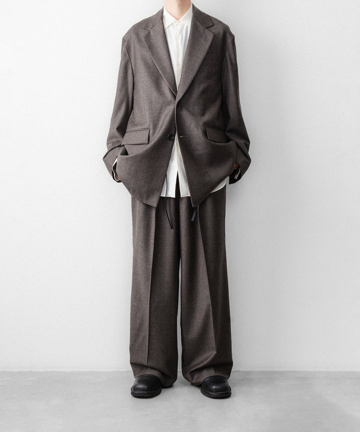 ssstein(シュタイン)のEX. FINE WOOL OVERSIZED SINGLE BREASTED LONG JACKET - CHARCOAL BROWNの公式通販サイトsession福岡セレクトショップ