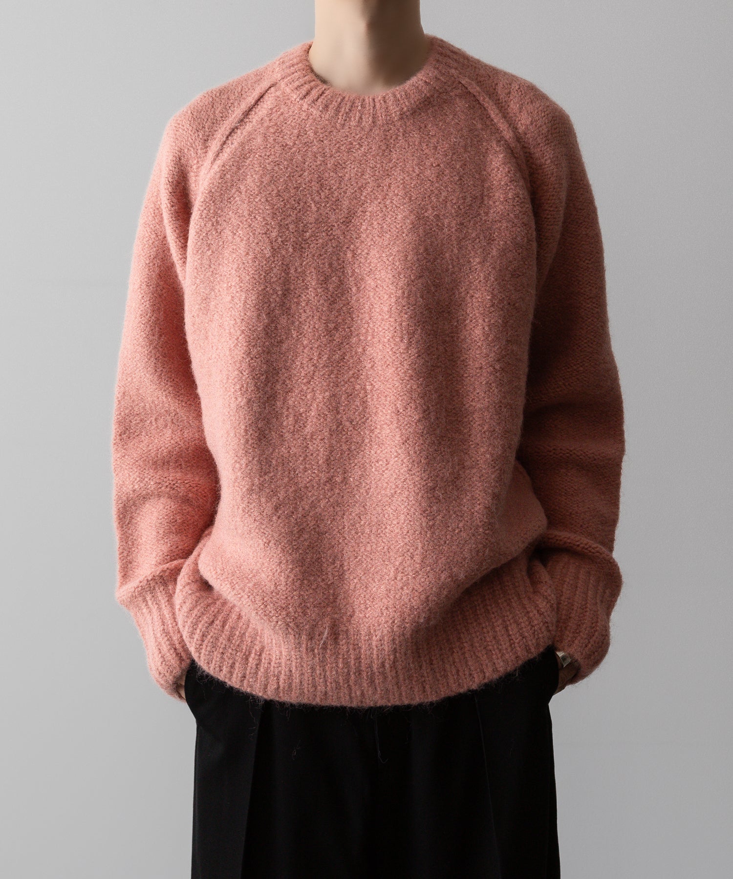 VEIN ヴェインのSHAGGY KNIT CREWNECK PULLOVER - PINKの公式通販サイトsession福岡セレクトショップ