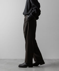 ssstein(シュタイン)のTWO TUCK EASY TROUSERS - GREY KHAKIの公式通販サイトsession福岡セレクトショップ