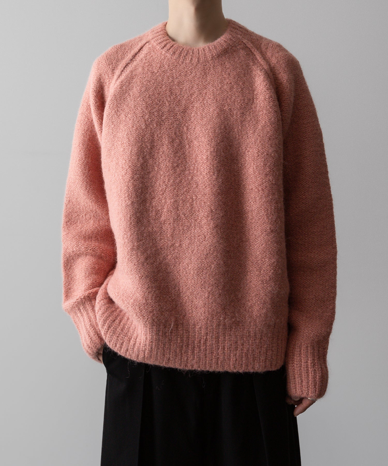 VEIN ヴェインのSHAGGY KNIT CREWNECK PULLOVER - PINKの公式通販サイトsession福岡セレクトショップ