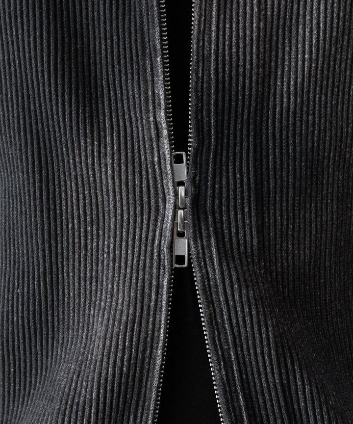 ssstein(シュタイン)のDISCOLORATION RIB KNIT ZIP HOODIE - GREYの公式通販サイトsession福岡セレクトショップ