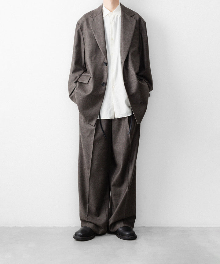 ssstein(シュタイン)のEX. FINE WOOL OVERSIZED SINGLE BREASTED LONG JACKET - CHARCOAL BROWNの公式通販サイトsession福岡セレクトショップ