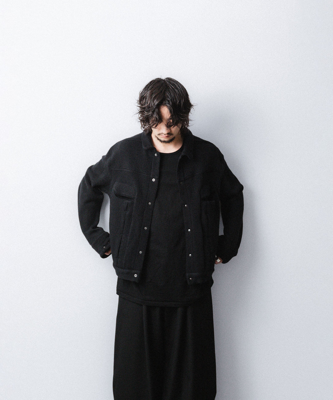 OPPOSE DUALITY-オポーズデュアリティの6 POCKET PANEL KNITのBLACK公式通販サイトsession福岡セレクトショップ