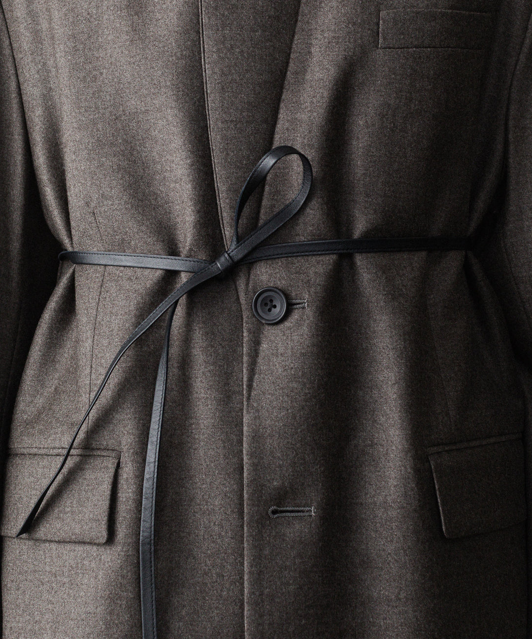 ssstein(シュタイン)のEX. FINE WOOL OVERSIZED SINGLE BREASTED LONG JACKET - CHARCOAL BROWNの公式通販サイトsession福岡セレクトショップ