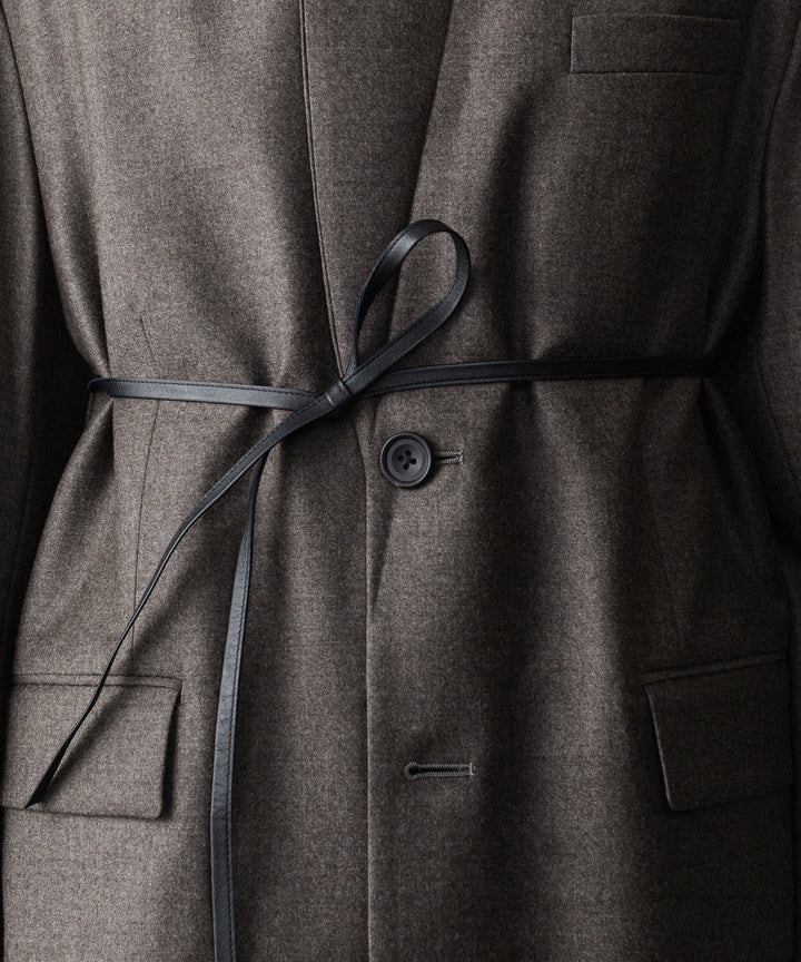 ssstein(シュタイン)のEX. FINE WOOL OVERSIZED SINGLE BREASTED LONG JACKET - CHARCOAL BROWNの公式通販サイトsession福岡セレクトショップ