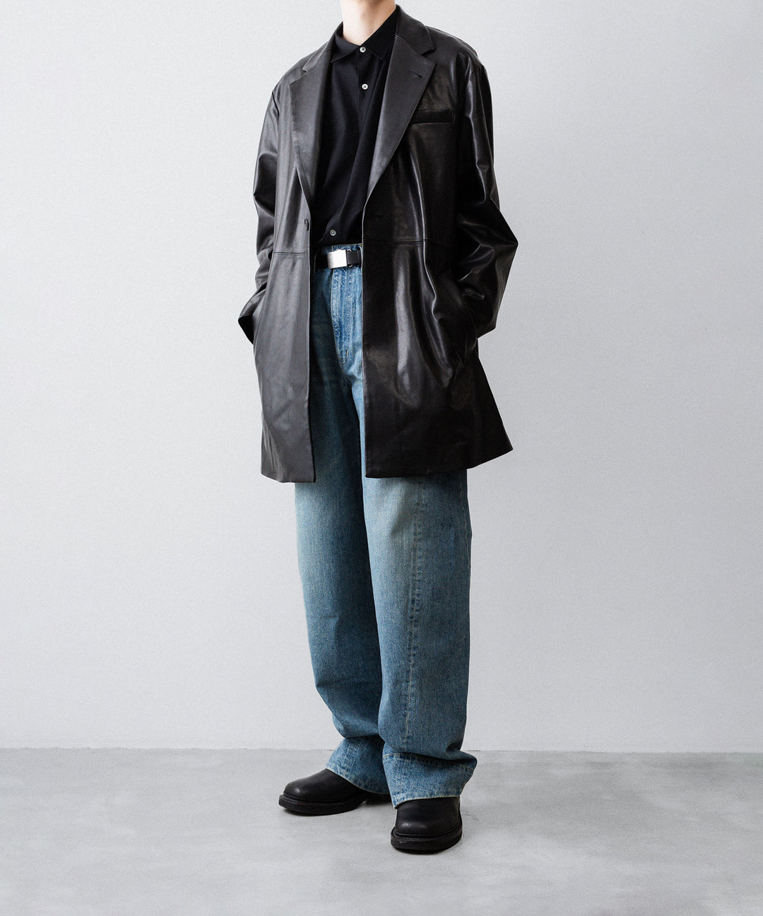 ssstein(シュタイン)のLAMBS LEATHER HALF COAT - BLACKの公式通販サイトsession福岡セレクトショップ