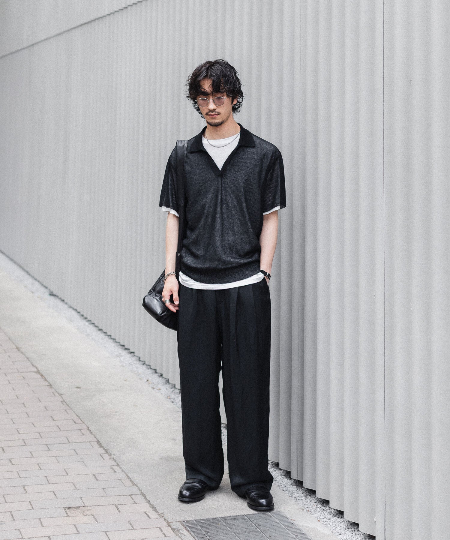 ssstein / シュタイン】PE/RAMIE KNIT SS SKIPPER - BLACK | 公式通販