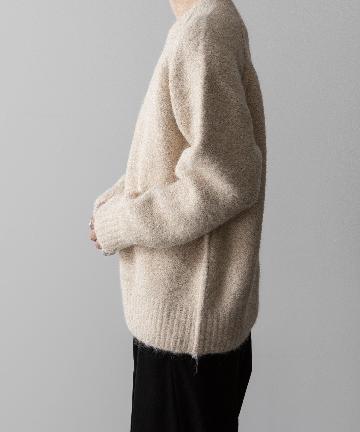 VEIN ヴェインのSHAGGY KNIT CREWNECK PULLOVER - OFF WHITEの公式通販サイトsession福岡セレクトショップ