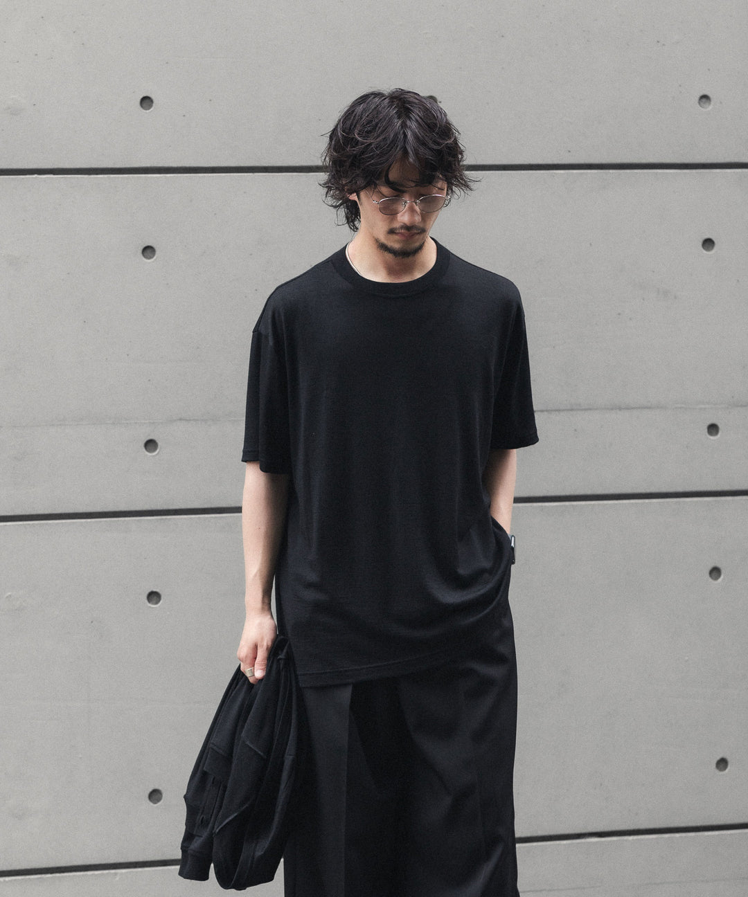 【 WWW 】S/S WIDE FIT T-SHIRT - BLACK