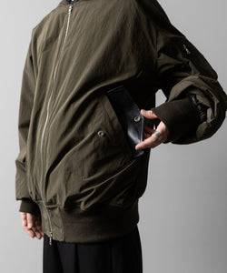 ssstein(シュタイン)のWINDPROOF NYLON OVERSIZED FLIGHT JACKET - MILITARY KHAKIの公式通販サイトsession福岡セレクトショップ