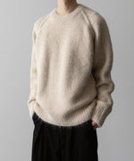 画像をギャラリービューアに読み込む, 【 VEIN 】SHAGGY KNIT CREWNECK PULLOVER - OFF WHITE
