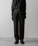 画像をギャラリービューアに読み込む, ssstein(シュタイン)のTWO TUCK EASY TROUSERS - GREY KHAKIの公式通販サイトsession福岡セレクトショップ
