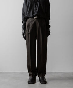 ssstein(シュタイン)のTWO TUCK EASY TROUSERS - GREY KHAKIの公式通販サイトsession福岡セレクトショップ