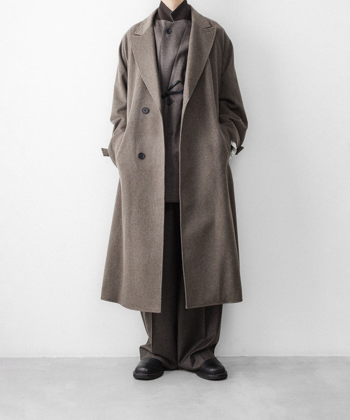 ssstein(シュタイン)のEXTRA FINE WOOL EASY LONG WIDE TROUSERS - CHARCOAL BROWNの公式通販サイトsession福岡セレクトショップ