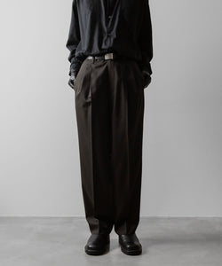 ssstein(シュタイン)のTWO TUCK EASY TROUSERS - GREY KHAKIの公式通販サイトsession福岡セレクトショップ