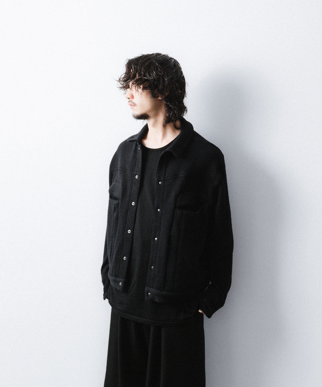 OPPOSE DUALITY-オポーズデュアリティの6 POCKET PANEL KNITのBLACK公式通販サイトsession福岡セレクトショップ