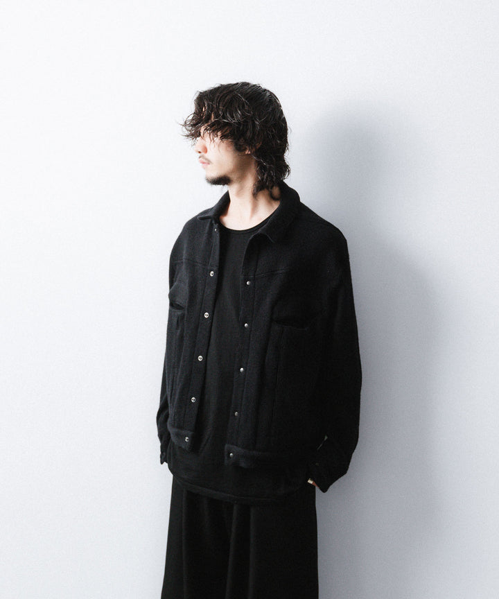 OPPOSE DUALITY-オポーズデュアリティの6 POCKET PANEL KNITのBLACK公式通販サイトsession福岡セレクトショップ