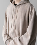 画像をギャラリービューアに読み込む, VEIN ヴェインのCO SWEAT DISTRESSED ZIP UP HOODIE - X.GRAYの公式通販サイトsession福岡セレクトショップ
