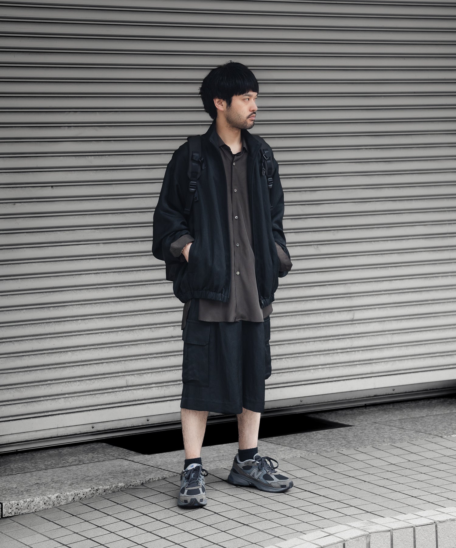 ssstein / シュタイン】VIS/LI BRIGHT TWILL SHIRRED LIGHT ZIP JACKET