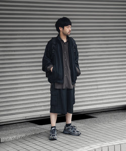 Light ブルゾン ssstein / シュタイン】VIS/LI BRIGHT TWILL SHIRRED LIGHT ZIP JACKET
