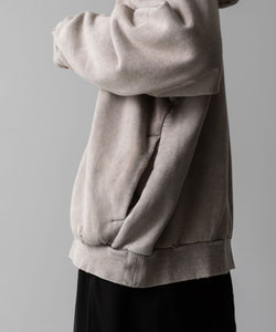 VEIN ヴェインのCO SWEAT DISTRESSED ZIP UP HOODIE - X.GRAYの公式通販サイトsession福岡セレクトショップ