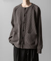 【ssstein】GRADATION PLEATS CARDIGAN - D.GREGE