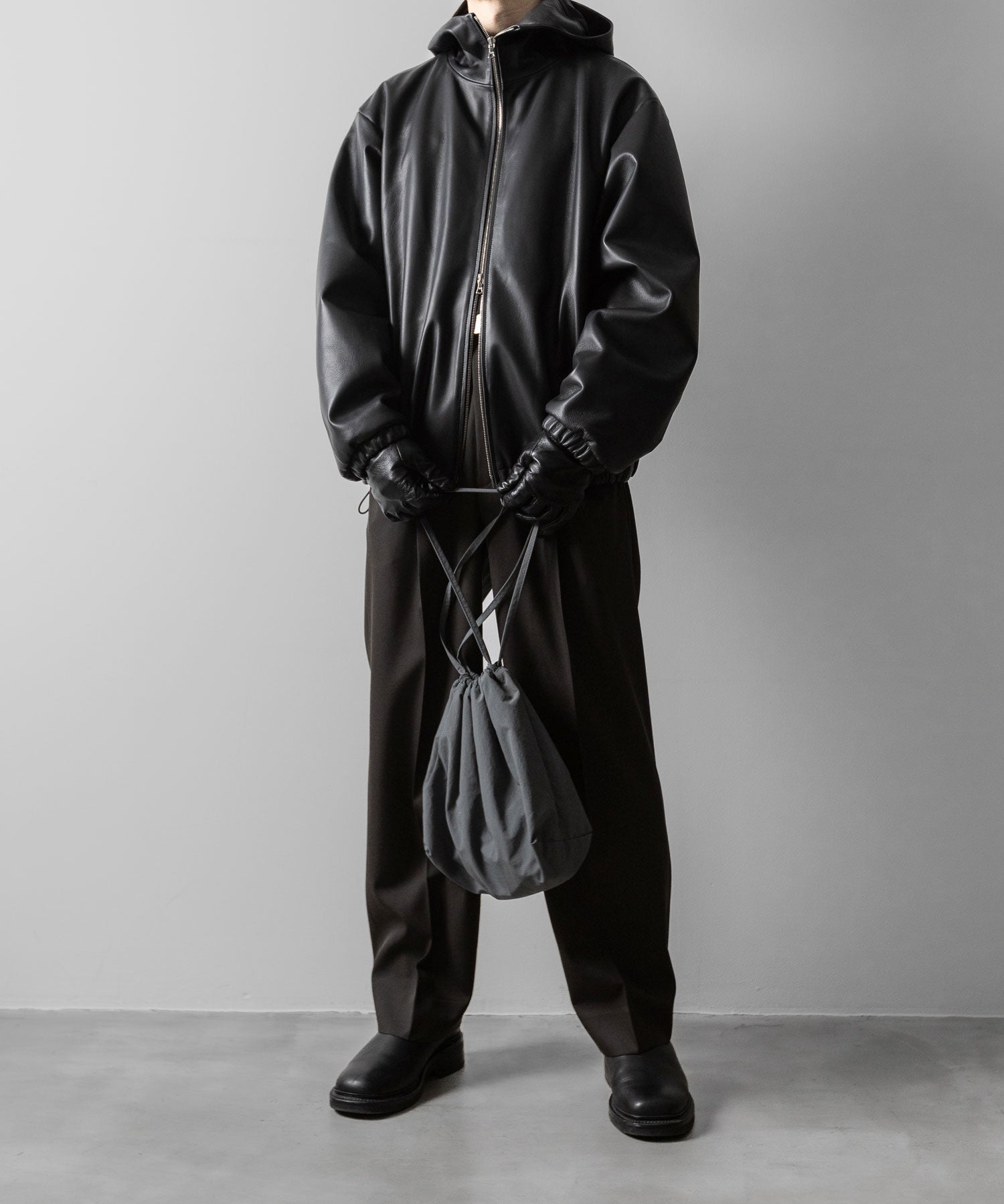 ssstein(シュタイン)のLEATHER HOODED SHORT JACKET - BLACKの公式通販サイトsession福岡セレクトショップ