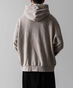 VEIN ヴェインのCO SWEAT DISTRESSED ZIP UP HOODIE - X.GRAYの公式通販サイトsession福岡セレクトショップ