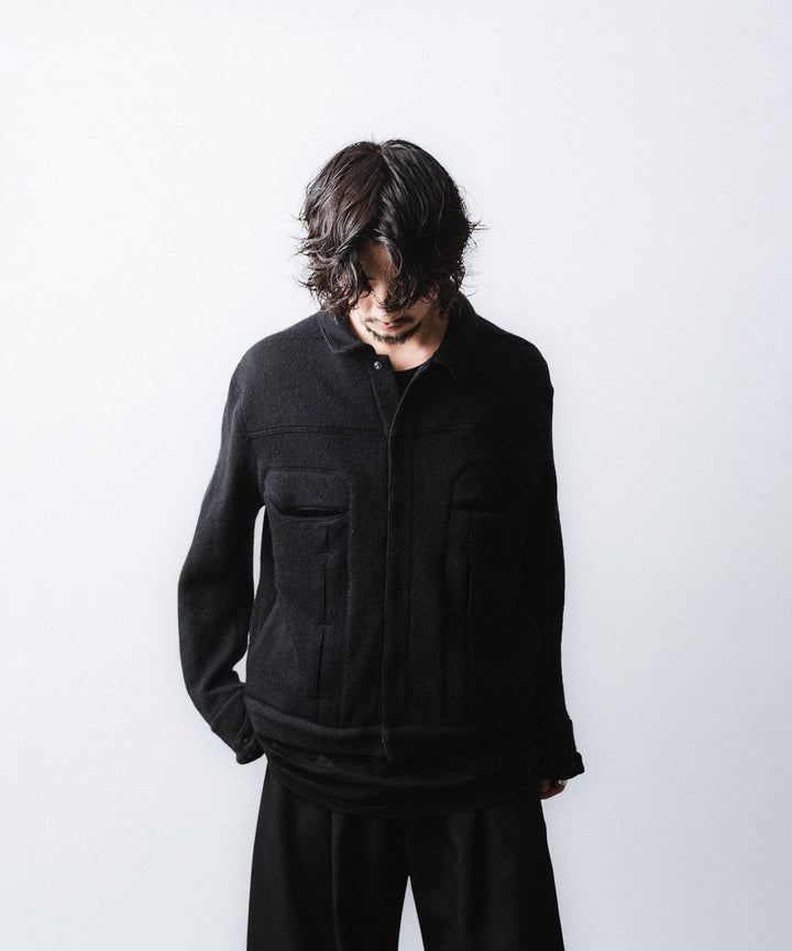 OPPOSE DUALITY-オポーズデュアリティの6 POCKET PANEL KNITのBLACK公式通販サイトsession福岡セレクトショップ