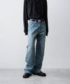 【ssstein】 TWIST CUT DENIM JEANS - INDIGO
