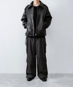 画像をギャラリービューアに読み込む, 【ANTHEM A】PIGMENT AND DYE NO-BRAINER CARGO PANTS - DUSTY BLACK
