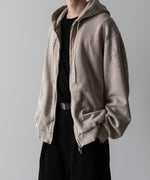 画像をギャラリービューアに読み込む, VEIN ヴェインのCO SWEAT DISTRESSED ZIP UP HOODIE - X.GRAYの公式通販サイトsession福岡セレクトショップ
