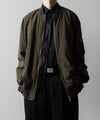 【ssstein】WINDPROOF NYLON OVERSIZED FLIGHT JACKET - MILITARY KHAKI