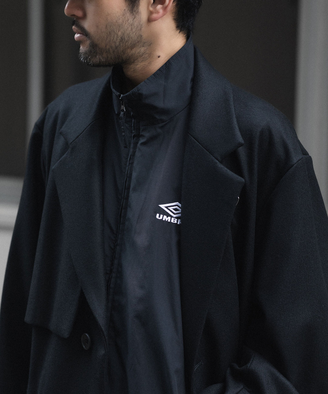 【ssstein × UMBRO】CO/NY POPLIN TRACK JACKET - BLACK