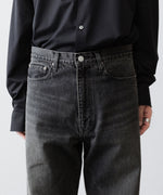 画像をギャラリービューアに読み込む, ssstein(シュタイン)のTWIST CUT DENIM JEANS - BLACKの公式通販サイトsession福岡セレクトショップ
