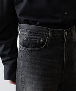 画像をギャラリービューアに読み込む, ssstein(シュタイン)のTWIST CUT DENIM JEANS - BLACKの公式通販サイトsession福岡セレクトショップ
