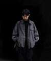 【ssstein】SULFUR DYED WHIP CORD VINTAGE ZIP JACKET - BLACK
